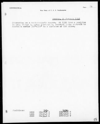 USS NORTHAMPTON > War Diary, 12/7/41 to 3/31/42