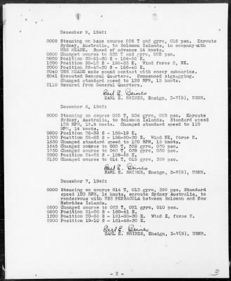 USS NAVAJO > War Diary, 12/1-31/42