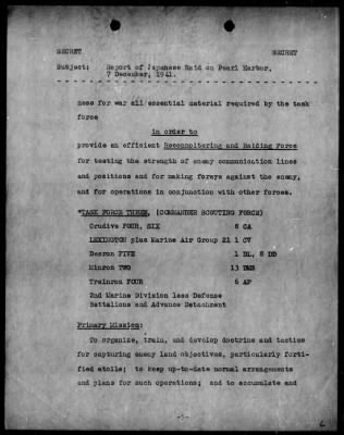 CINCPAC - PEARL HARBOR > Report of Japanese Raid on Pearl Harbor, 7 Dec 1941 (Enc A-F)