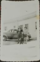 Cleatus, Lelah and last child, son Paul F Connolly in Prescott, (about 1950)