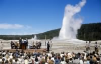 President Gerald Ford at Yellowstone in 1976 