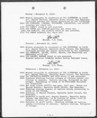 USS NAVAJO > War Diary, 11/1-30/42