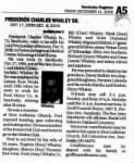 Fred Whaley Obit