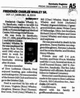 Fred Whaley Obit