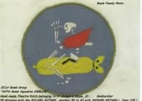 Joe Boyle's ORIGINAL 447th Bomb Squad Patch (321st Bomb Group)