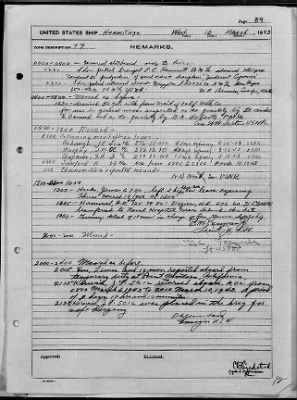 USS HERMITAGE > War Diary, 3/1-31/43