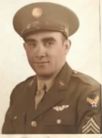 Army Aircorps Portrait after he made Sgt.