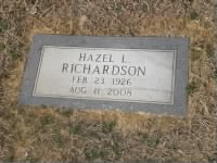 Hazel Richardson headstone