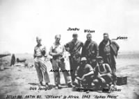 WWII B-25 321st Bomb Group (447thBS) Officers Spikes Photo