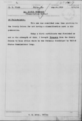 Old German Files, 1909-21 > Lester Thompson (#269409)