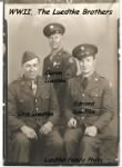 Orin, Claron and Edmund Luedtke, BROTHERS-in-the-Service. WWII