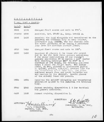 USS SARATOGA > War Diary, 5/1-31/43