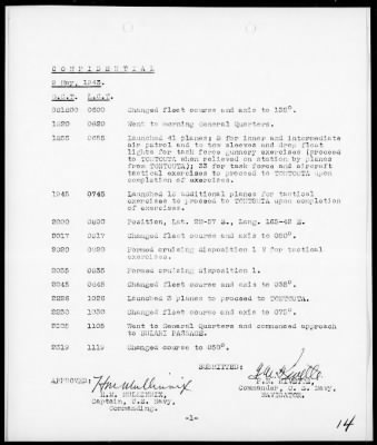 USS SARATOGA > War Diary, 5/1-31/43