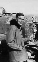 Lt William "Bill" Poole and his B-25 Ship, shot-up, After Mission Inspection !  MTO