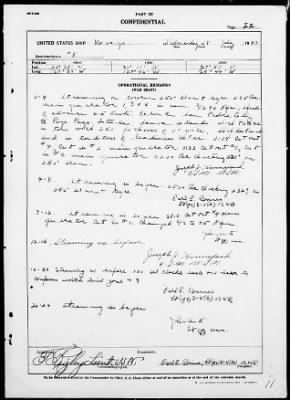 USS NAVAJO > War Diary, 7/1-31/43