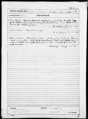 USS G E BADGER > War Diary, 7/1-31/43