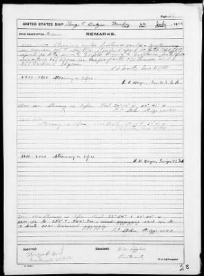 USS G E BADGER > War Diary, 7/1-31/43