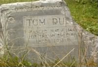 Tome Dula's grave marker