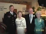 Bob and Laverda (Right) with daughter Betty and husband Lt Col Bert Adams, Ret.