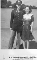 Lt Robert S Crouse (B-25 Pilot) and Laverda (King) Crouse about 1943