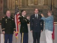 L) Ret Col Meek, Jr. son Robt.III, son Lt David and wife, Nancy Meek