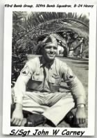 S/Sgt John Carney, B-24 Heavy Bomber Radio/Gunner