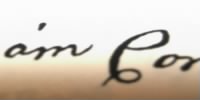 William Coram's Signature