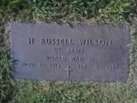 H Russell Wilson gravemarker