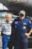 310thBG,381stBS L) George Underwood with Lt Gordon's son BOB Prior, Crew of B-17