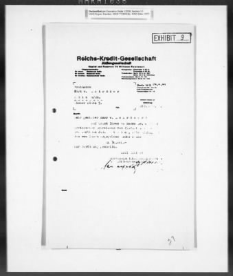 Thumbnail for Records Regarding Bank Investigations > Reichs - Kredit - Gesellschaft, Investigation Of: Report, Exhibits, And Annexes [2 Of 2]