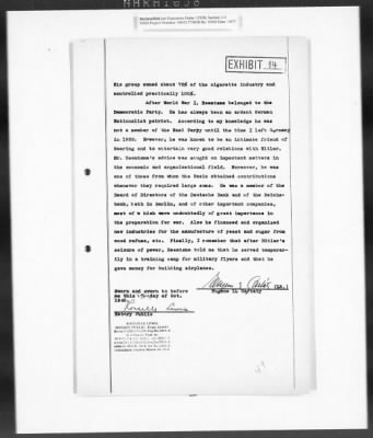 Thumbnail for Records Regarding Bank Investigations > Reichs - Kredit - Gesellschaft, Investigation Of: Report, Exhibits, And Annexes [2 Of 2]