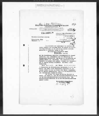 Thumbnail for Records Regarding Bank Investigations > Reichs - Kredit - Gesellschaft, Investigation Of: Report, Exhibits, And Annexes [2 Of 2]