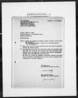 Thumbnail for Restitution Claim Records > Restitution Cases: General Correspondence-France Claims, January 1946-April 1946