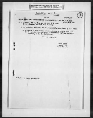 Restitution Claim Records > Restitution Cases: General Correspondence-France Claims, January 1946-April 1946