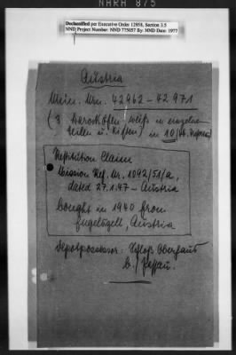 Thumbnail for Restitution Claim Records > Austria Claims, Alphabetical: Czernin-Ernst