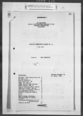 Restitution Research Records > Haberstock, Karl: Detailed Interrogation Report (DIR) No. 13