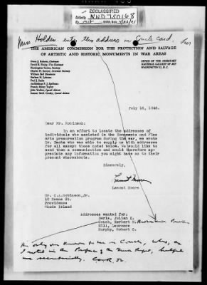 General Correspondence > Correspondence-July-December 1946