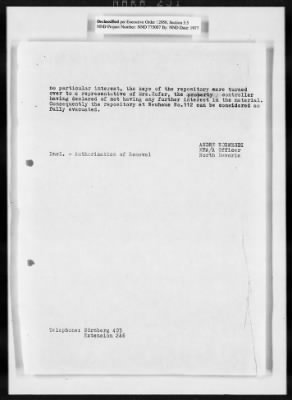 Thumbnail for Restitution Research Records > Investigations: Hagendorf-Hofer