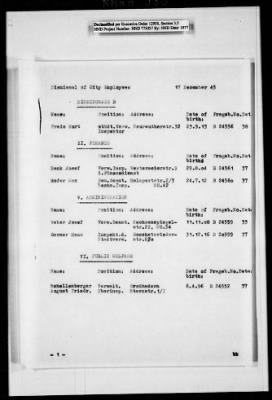 Thumbnail for Administrative Records > Denazification : Fragebogen Clearance Sheets, August 11 1945-January 29, 1946