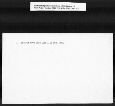 Thumbnail for Card File on Art-Looting Suspects > RECORDS OF THE AMERICAN COMMISSION FOR THE PROTECTION AND SALVAGE OF ARTISTIC AND HISTORIC MONUMENTS IN WAR AREAS (THE ROBERTS COMMISSION), 1943-1946