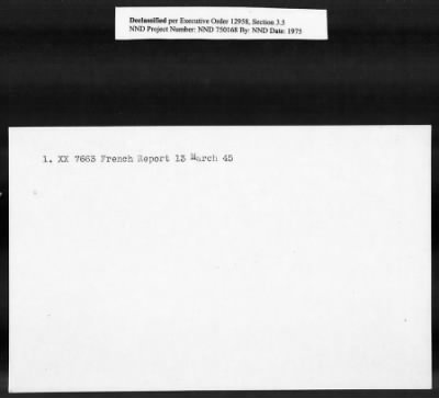 Card File on Art-Looting Suspects > RECORDS OF THE AMERICAN COMMISSION FOR THE PROTECTION AND SALVAGE OF ARTISTIC AND HISTORIC MONUMENTS IN WAR AREAS (THE ROBERTS COMMISSION), 1943-1946