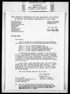 London Files > London File - Scarff And Walker Correspondence, July - September 1945