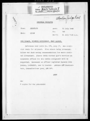 London Files > London File - Scarff And Walker Correspondence, July - September 1945