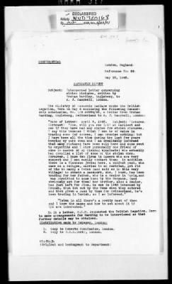 Reports from Advisors Overseas > London Dispatch No. 23153, [Sumner Mck.] Crosby's Report No. 3, Dated May 19, 1945