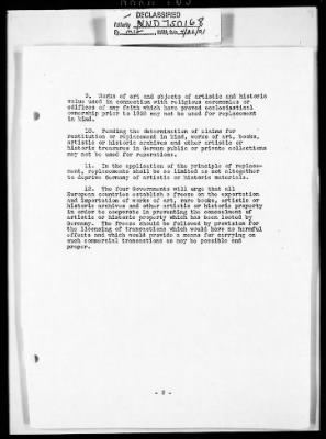 Thumbnail for Records Relating to the Restitution of Cultural Materials > Office Of Strategic Services (OSS) - Special Reports Art Unit (1 Of 7)