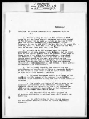 Thumbnail for Records Relating to the Restitution of Cultural Materials > Office Of Strategic Services (OSS) - Special Reports Art Unit (1 Of 7)