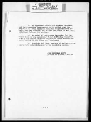 Thumbnail for Records Relating to the Restitution of Cultural Materials > Office Of Strategic Services (OSS) - Special Reports Art Unit (1 Of 7)