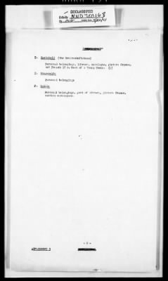 Thumbnail for Records Relating to the Restitution of Cultural Materials > Office Of Strategic Services (OSS) - Special Reports Art Unit (1 Of 7)