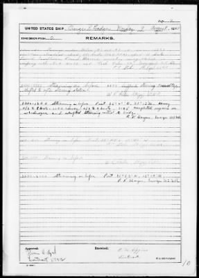 USS G E BADGER > War Diary, 8/1-31/43