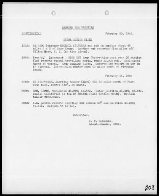 COMEASTSEAFRON > War Diary, 12/1/41 to 6/30/42